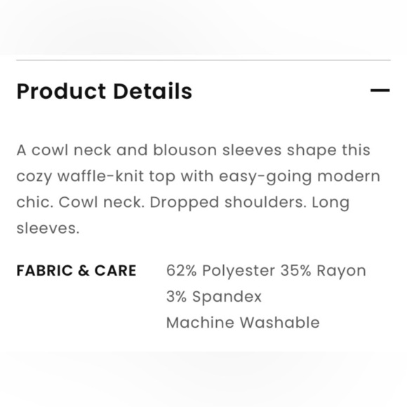 Loft waffle knit cowl knit top green size medium - Picture 2 of 10